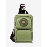 Michael Kors Mens Kent Logo Jacquard Nylon Sling Pack