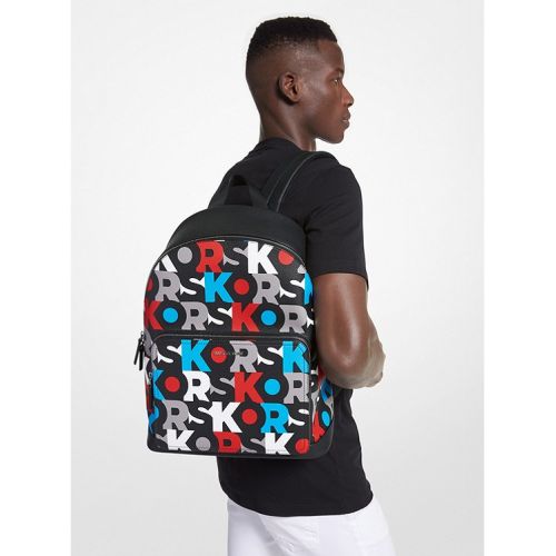 마이클코어스 Michael Kors Mens Cooper Graphic Logo Commuter Backpack