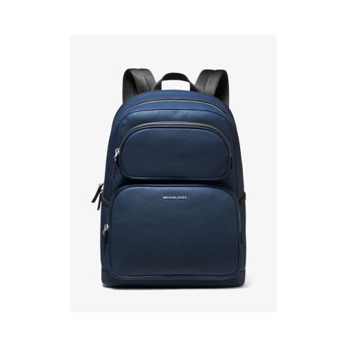 마이클코어스 Michael Kors Mens Hudson Slim Logo Embossed Leather Backpack