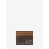 Michael Kors Mens Hudson Two-Tone Leather Card Case