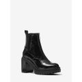MICHAEL Michael Kors Cyrus Crinkled Faux Leather Ankle Boot
