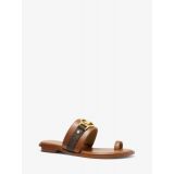 MICHAEL Michael Kors Rory Logo and Faux Leather Sandal