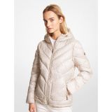 MICHAEL Michael Kors Logo Quilted Cire Packable Puffer Jacket