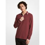 Michael Kors Mens Greenwich Cotton Polo Long-Sleeve Shirt