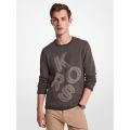 Michael Kors Mens Logo Jacquard Cotton Sweater