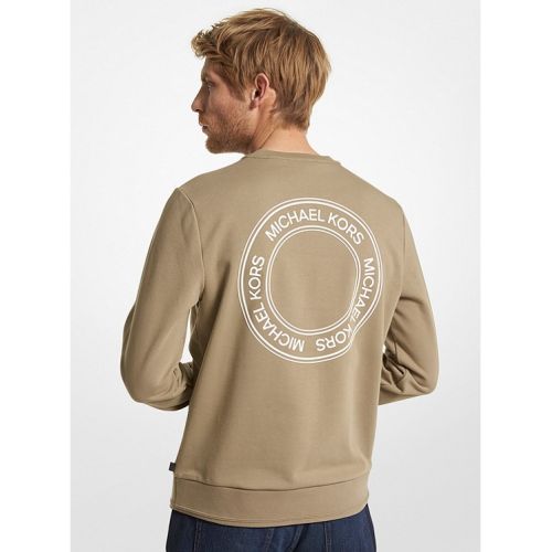 마이클코어스 Michael Kors Mens Logo Print French Terry Blend Sweatshirt