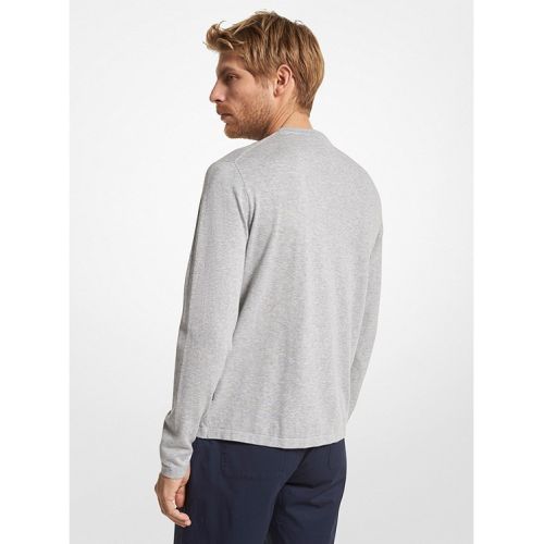 마이클코어스 Michael Kors Mens Cotton Jersey Crewneck Sweater