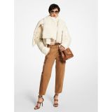 MICHAEL Michael Kors Reversible Faux Shearling and Cire Puffer Scarf