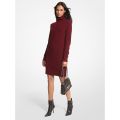 MICHAEL Michael Kors Ribbed Wool and Cashmere Blend Turtleneck Sweater Dress