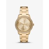 Michael Kors Oversized Tibby Pave Gold-Tone Watch