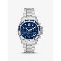 Michael Kors Oversized Everest Pave Silver-Tone Watch