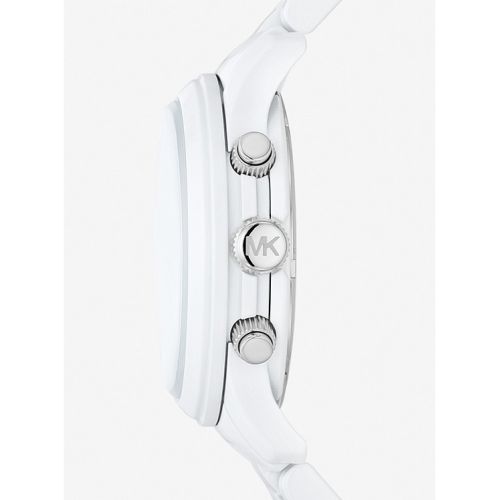마이클코어스 Michael Kors Runway White-Tone Watch