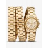Michael Kors Limited-Edition Runway 18K Gold-Plated Stainless Steel Wrap Watch