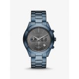 Michael Kors Oversized Slim Runway Blue-Tone Watch