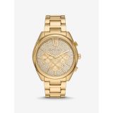 Michael Kors Oversized Janelle Pave Gold-Tone Watch