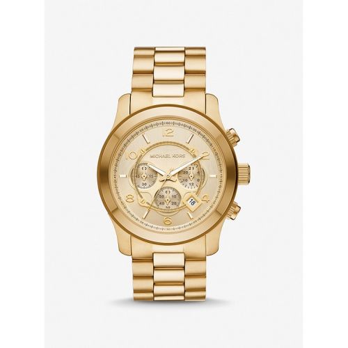 마이클코어스 Michael Kors Oversized Runway Gold-Tone Watch