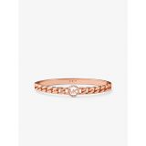 Michael Kors 14K Gold-Plated Sterling Silver Pave Logo Curb Link Bangle