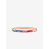 Michael Kors PRIDE Limited-Edition 14K Rose Gold-Plated Rainbow Pave Logo Bangle