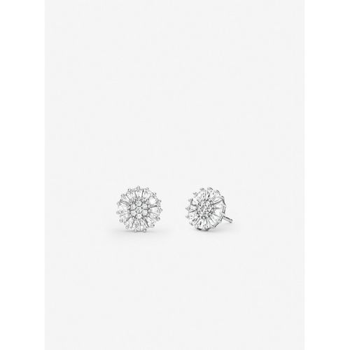 마이클코어스 Michael Kors Precious Metal-Plated Sterling Silver Pave Stud Earrings