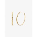 Michael Kors 14K Gold-Plated Brass Curb Link Hoop Earrings