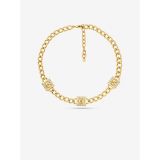 Michael Kors 14K Gold-Plated Brass Pave Lock Trio Necklace
