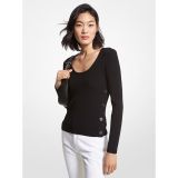 MICHAEL Michael Kors Ribbed Stretch Knit Sweater