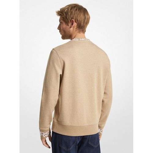 마이클코어스 Michael Kors Mens Logo Tape Cotton Blend Sweater