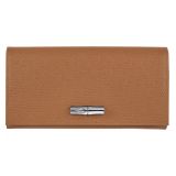LONGCHAMP Roseau Leather Continental Wallet_NATURAL