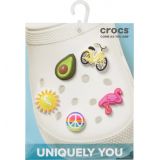 CROCS Sunny Days 5-Pack Assorted Jibbitz Shoe Charms_WHITE