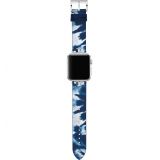 TORY BURCH The Tie Dye Leather Strap for Apple Watch, 38mmu002F40mm_Blue