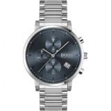 BOSS Integrity Chronograph Bracelet Watch, 43mm_SILVER/ BLUE/ SILVER