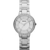 FOSSIL Virginia Crystal Accent Bracelet Watch, 30mm_Silver