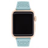 COACH Signature C Rubber Apple Watch Strap_TEAL