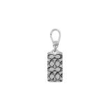 COACH Collectibles Quilted Logo Tag Charm_CRYSTAL