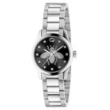 GUCCI G-Timeless Bee Diamond Bracelet Watch, 27mm_SILVER