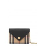 BURBERRY Jade Vintage Check Card Case on a Chain_BLACK
