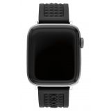 COACH Stud Textured Rubber Apple Watch Strap_BLACK