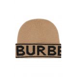 BURBERRY Intarsia Logo Cashmere Hat_ARCHIVE BEIGE