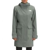 The North Face City Breeze Waterproof Rain Jacket_AGAVE GREEN