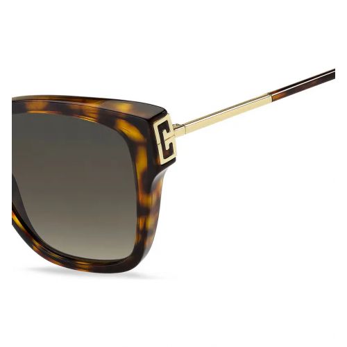지방시 Givenchy 55mm Gradient Cat Eye Sunglasses_DARK HAVANA/ BROWN Gradient