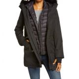 UGG Adirondack 3 in 1 Waterproof Down Parka with Removable Genuine Shearling Trim_Black