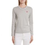 Comme des Garcons PLAY Stripe Long Sleeve T-Shirt_Grey