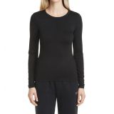 BOSS Esabel Active Fitted Long Sleeve T-Shirt_Black