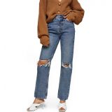 Topshop Ripped Dad Jeans_MID DENIM