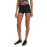 Nike Pro 3-Inch Shorts_BLACK/ WHITE