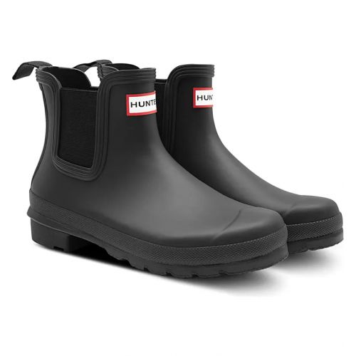 헌터 Hunter Original Waterproof Chelsea Rain Boot_BLACK/ BLACK