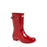Hunter Original Short Gloss Rain Boot_MILITARY RED GLOSS