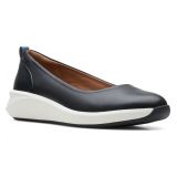 Clarks Un Rio Vibe Wedge Loafer_BLACK LEATHER