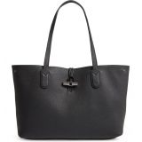 Longchamp Roseau Essential Mid Leather Tote_BLACK