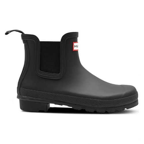 헌터 Hunter Original Waterproof Chelsea Rain Boot_BLACK/ BLACK